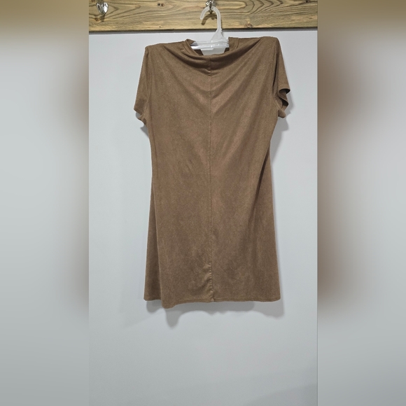 Faux soft leather dress - Picture 1 of 3